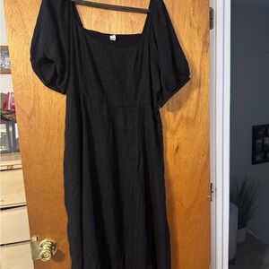 Old Navy Black Long Sleeve Dress